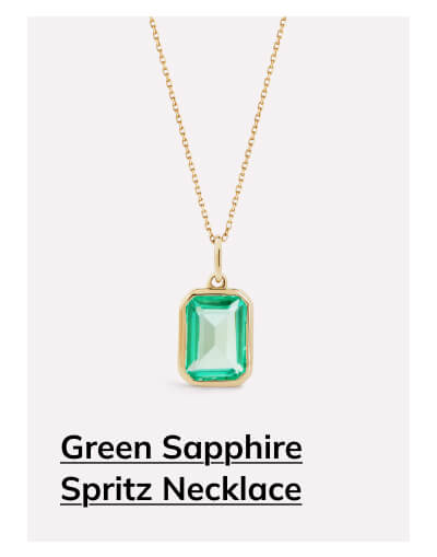 Green Saphire Spritz Necklace Green Saphire Spritz Necklace