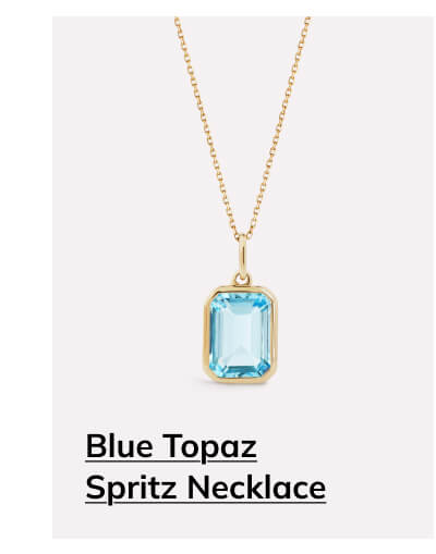 Blue Topaz Spritz Necklace Blue Topaz Spritz Necklace