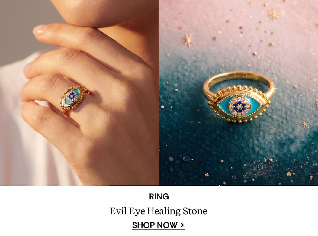 Healing Stone Evil Eye Ring