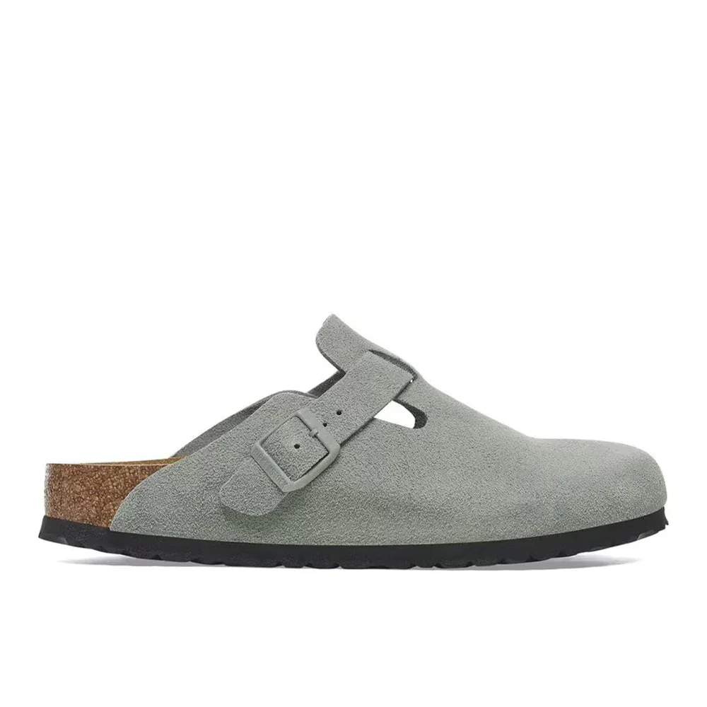 Image of Birkenstock Boston BS Suede "Pure Sage"