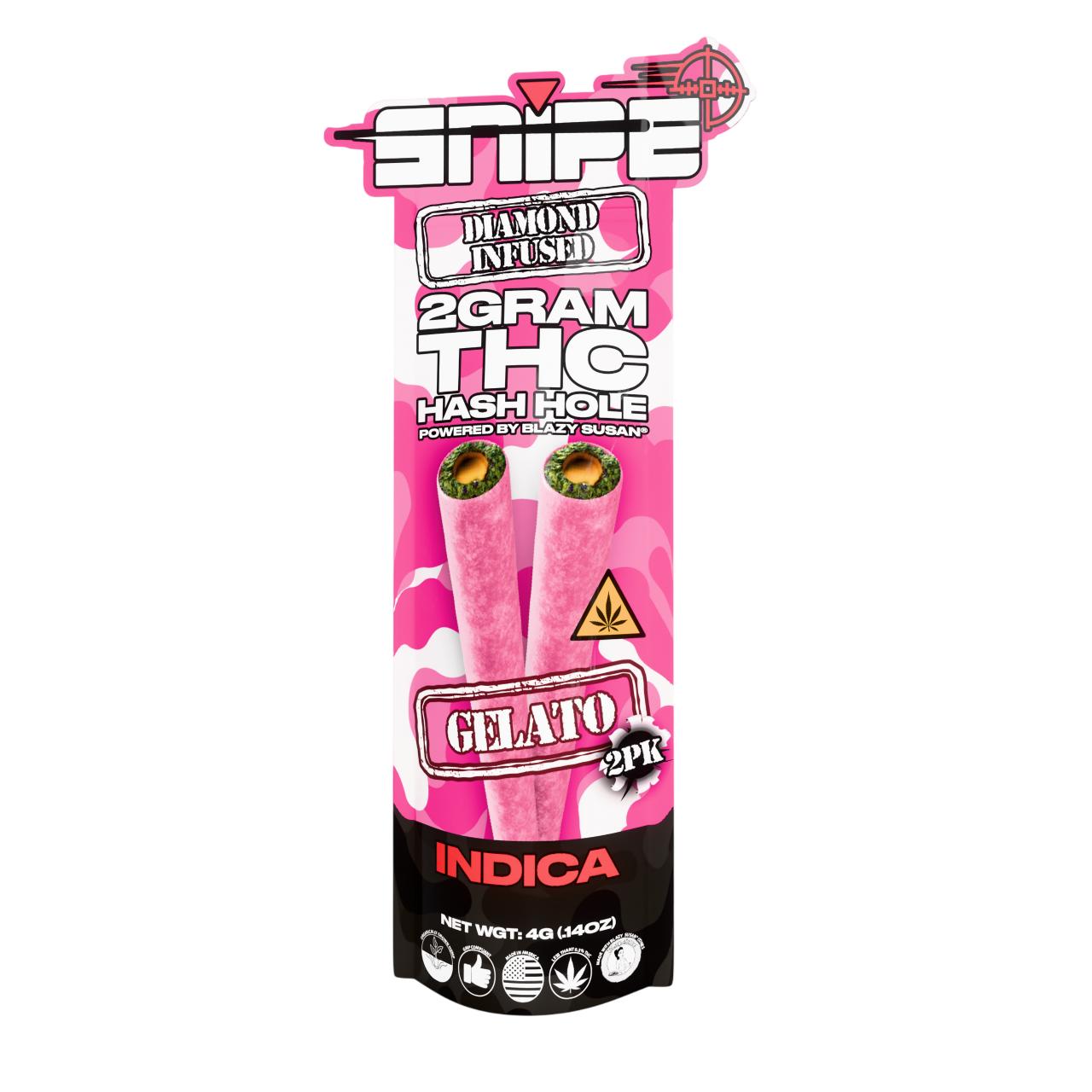 Snipe THCP Diamond Infused Pink Prerolls 2G - 2COUNT