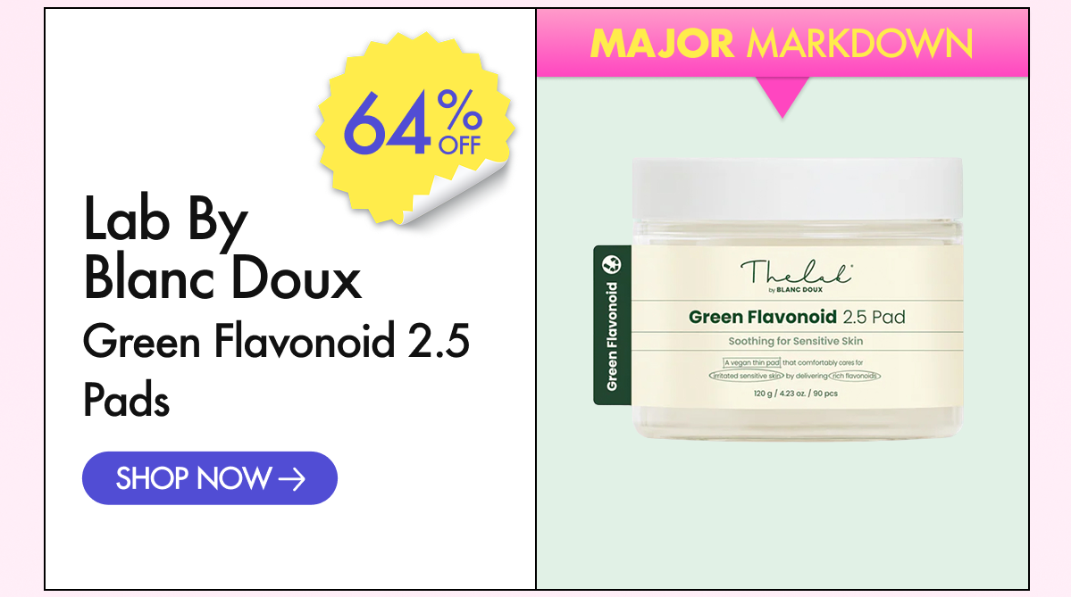 64% off Lab by Blanc Doux Green Flavonoid 2.5 Pads