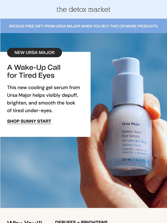 Meet Ursa Major’s Sunny Start Eye Serum