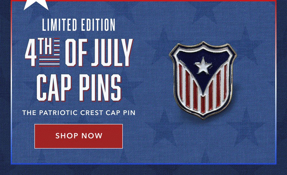 Limited Edition 4th of July Cap Pins Shop Now