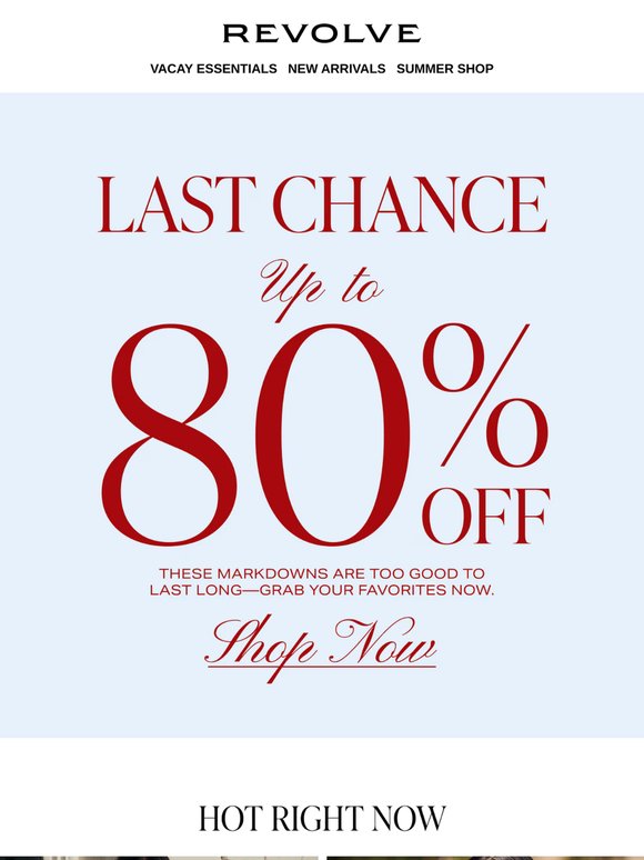 UP TO 80% OFF ENDS SOON 🚨