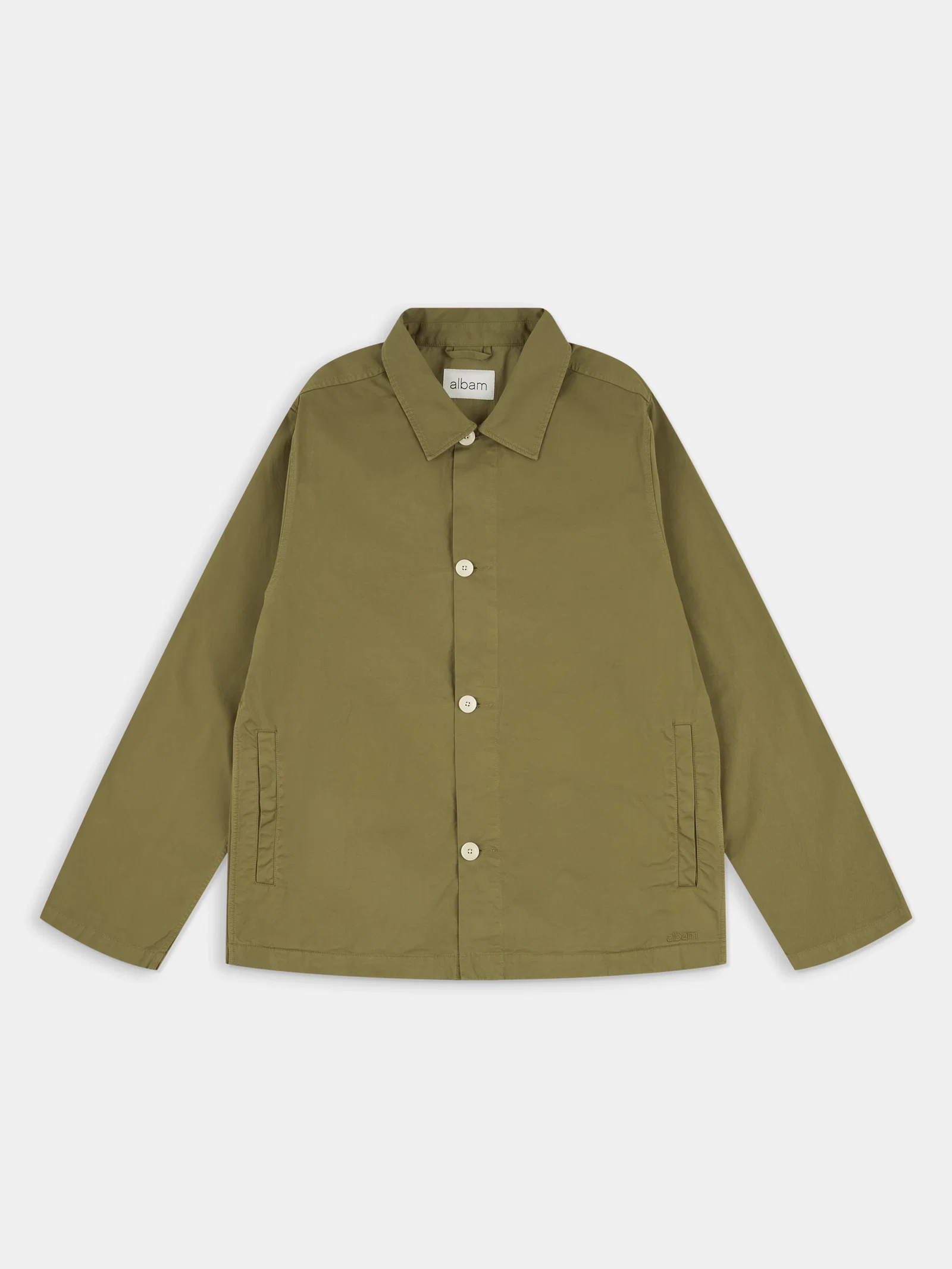 Hatton Cotton Overshirt in Khaki