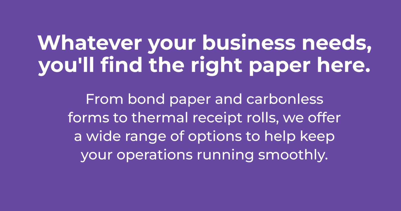 Bond & Carbonless Paper Rolls