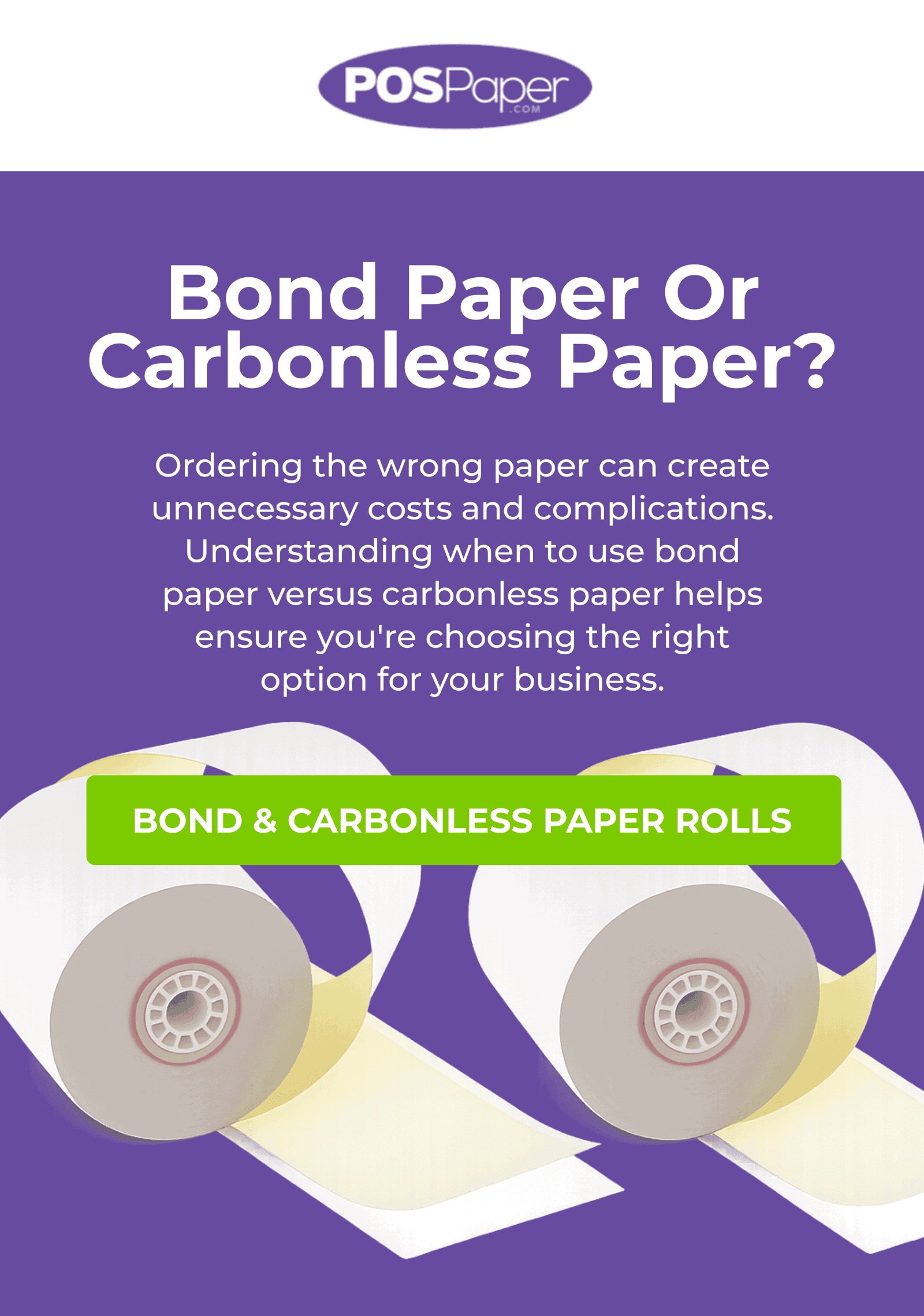 Bond & Carbonless Paper Rolls