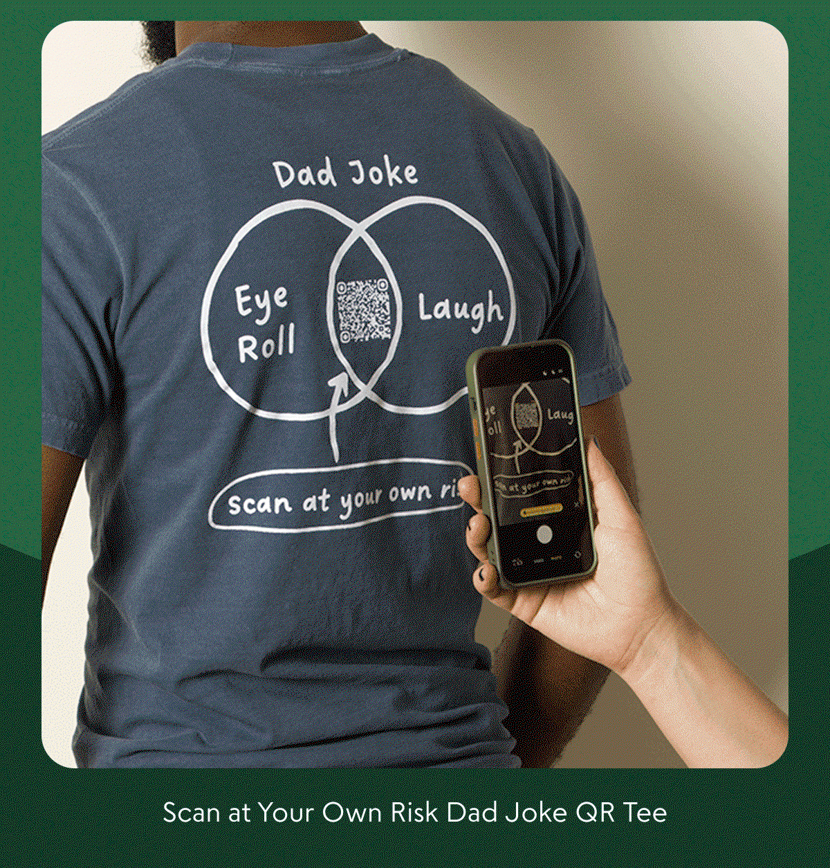 scan-at-your-own-risk-dad-joke-qr-tee