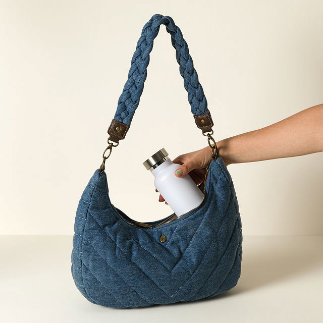 Denim Half Moon HydroHobo® Bag