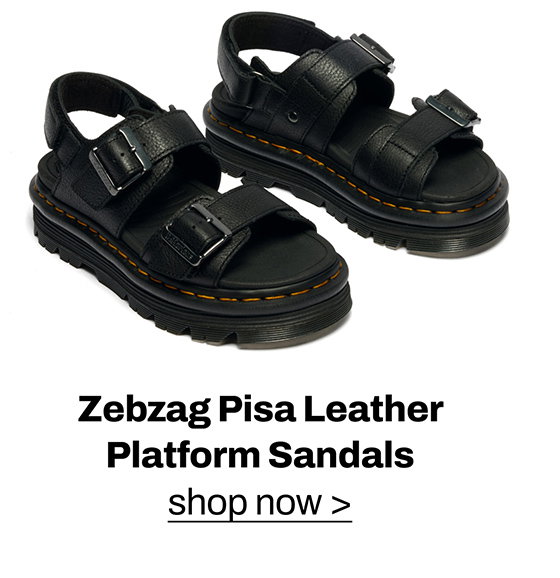 Zebzag Pisa Leather Platform Sandals
