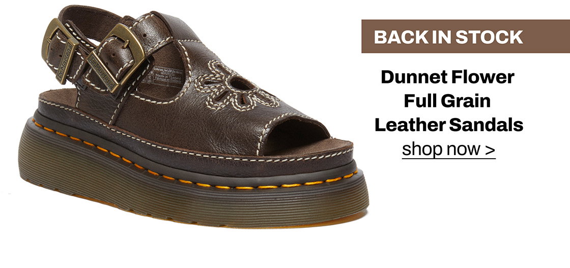  Dunnet Flower Full Grain Leather Sandals