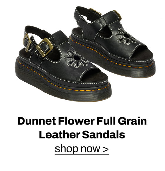  Dunnet Flower Full Grain Leather Sandals