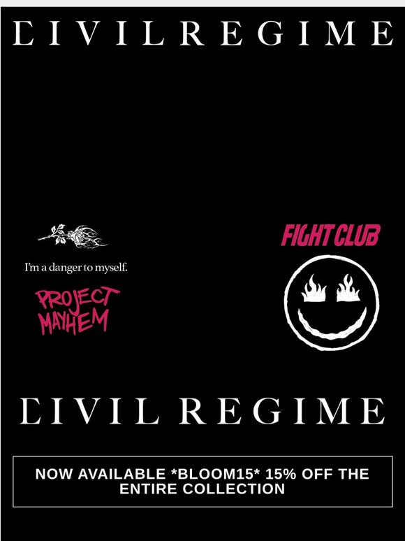 NOW AVAILABLE. FIGHT CLUB X CIVILREGIME