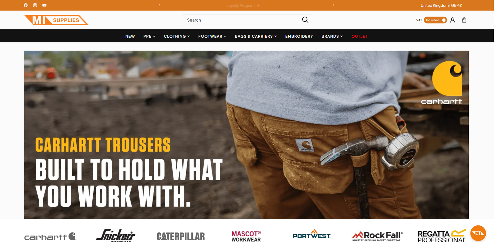 We're the only UK site to offer Free returns up to 365 days*| Europe's Largest Carhartt Stock| Rated excellent on Truspilot