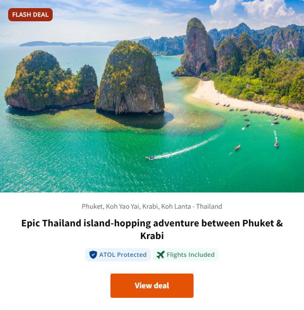 Epic Thailand island-hopping adventure between Phuket & Krabi