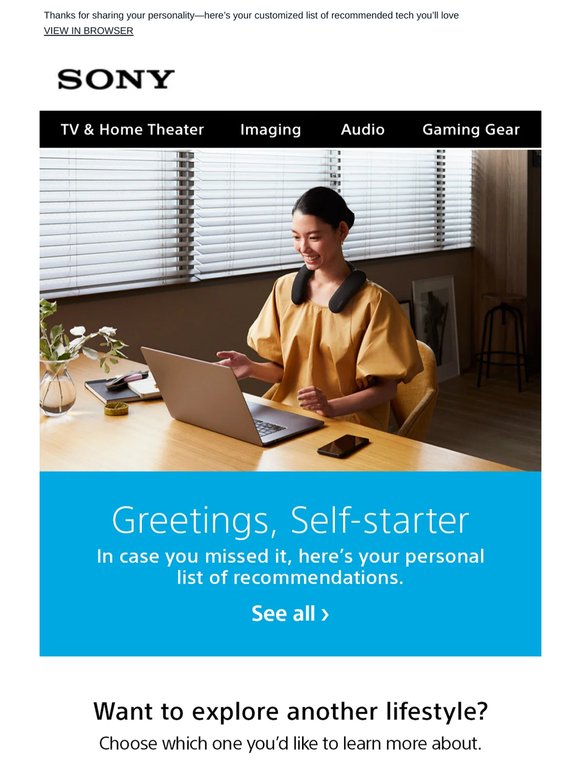 Your Personalized Tech Suggestions: Built for Self-starters