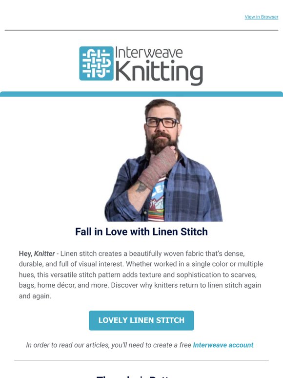 Fall in Love with Linen Stitch