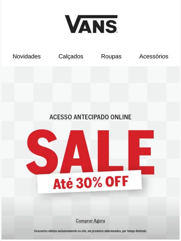 Começou a Sale Vans! 🚨