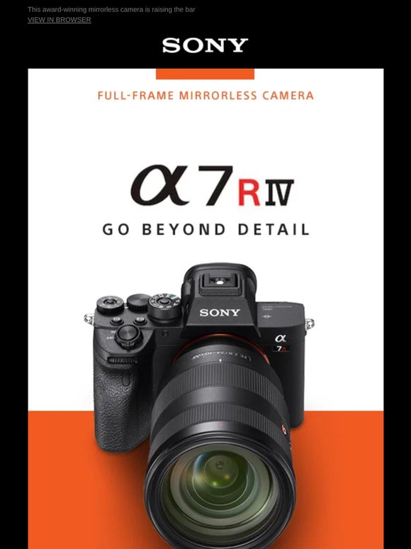 Eye-AF, 61MP Images, 4K Video | the α7R IV Camera Is a Powerhouse