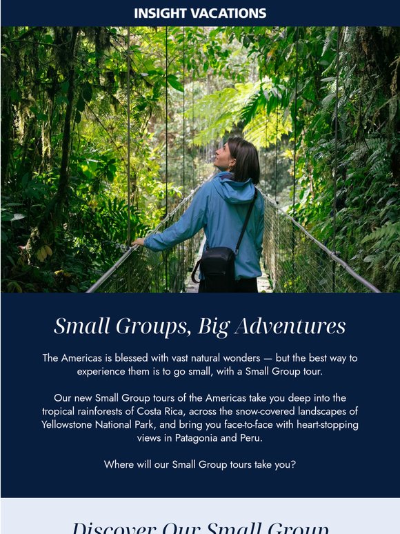 Your next big adventure? Make it small.