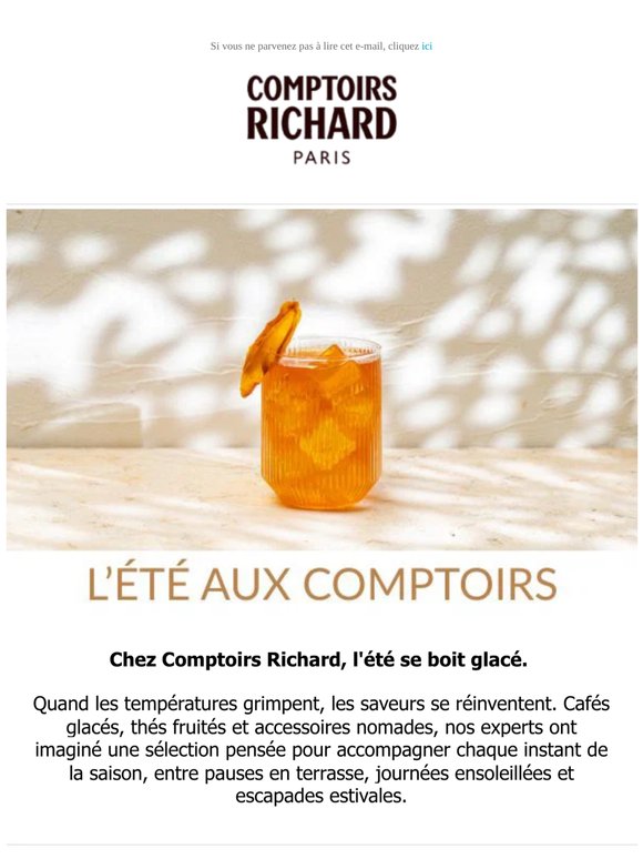 Chez Comptoirs Richard, l'été se boit glacé ☀️