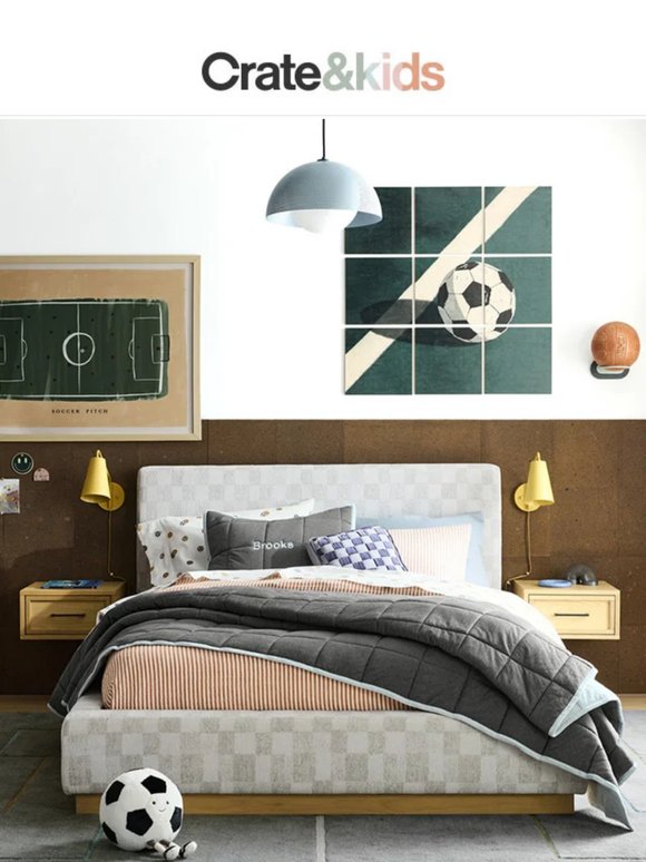 A world-class bedroom for your soccer star ⭐