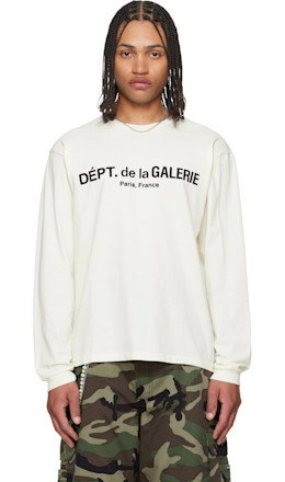 Off-White French Logo Lux Long Sleeve T-shirt - Gallery Dept.