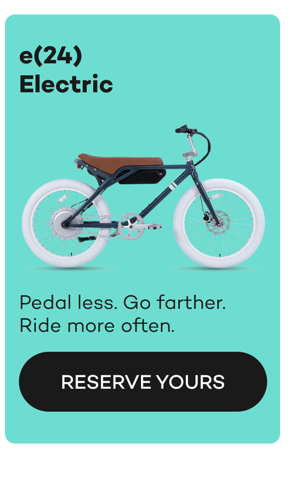e(24) Electric bike - pedal less.