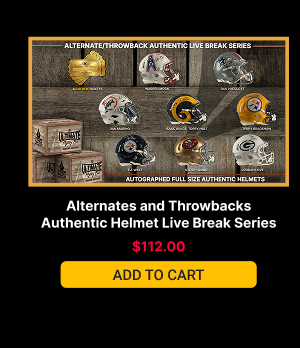 Alternates and Throwbacks Authentic Helmet Live Break Series