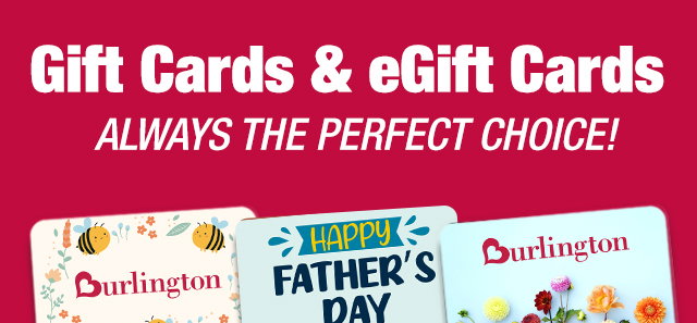 Gift cards & egift cards always the perfect choice!