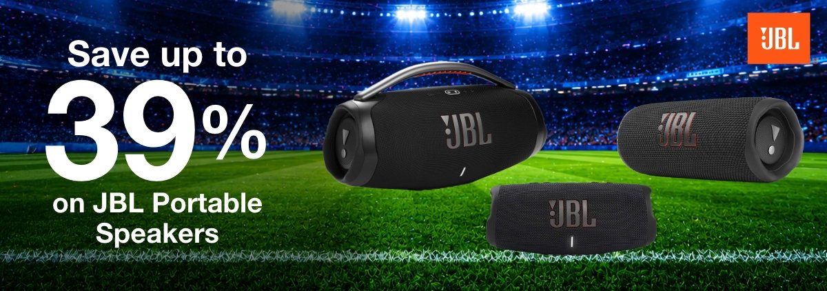 Save up to 39% on JBL portable Speakers