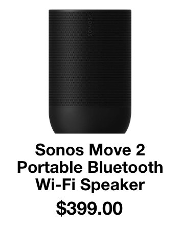 Sonos Move 2 Bluetooth Speaker