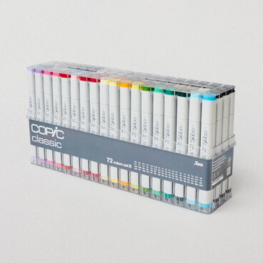 Copic Classic Markers Set B Assorted Colours Set of 72