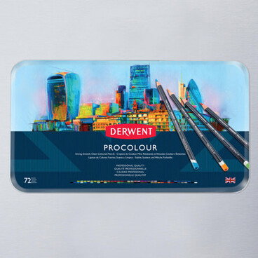 Derwent Procolour Tin Assorted Colours Set of 72