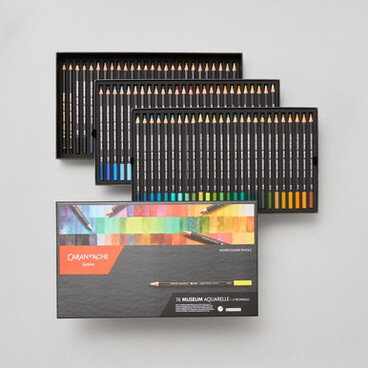 Caran D'ache Museum Aquarelle Watersoluble Colour Pencils Assorted Colours Set of 78