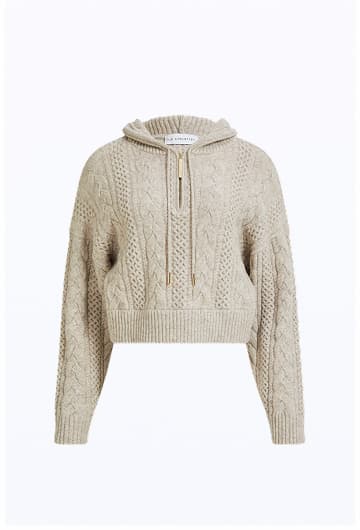 Cable Knit Hoodie