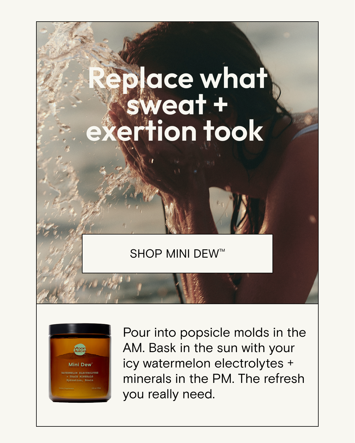 Replace what stress + exertion took - shop Mini Dew