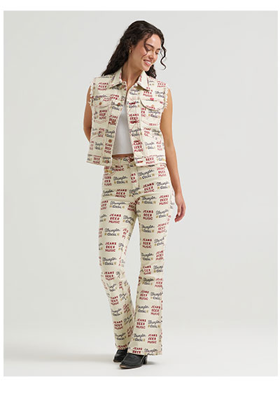 Wrangler x Coors Women's Printed Bailey Flare