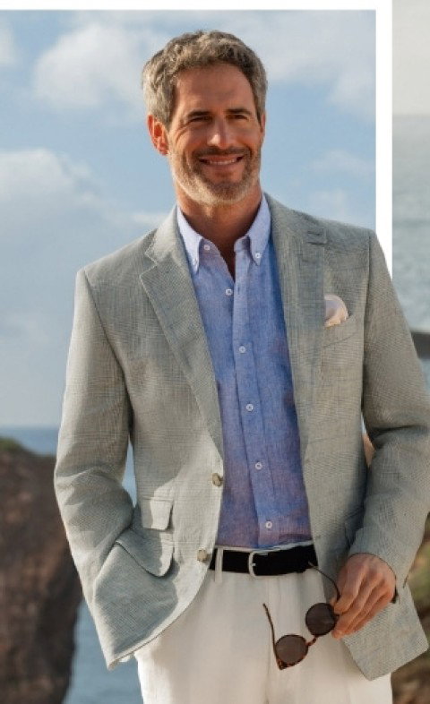 Men's House of Bruar Classic Linen Jacket