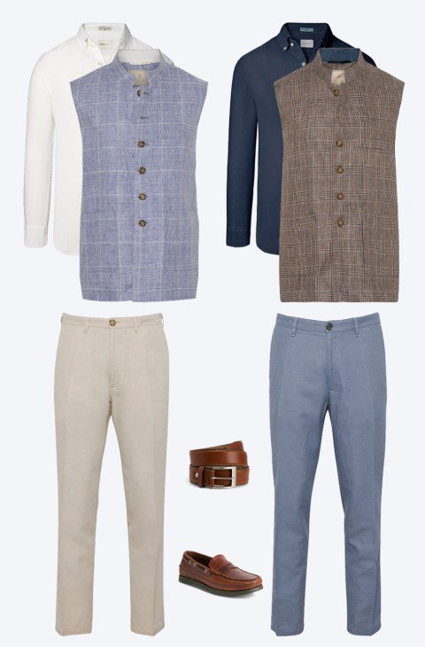 LINEN WAISTCOATS - SHOP THE LOOK