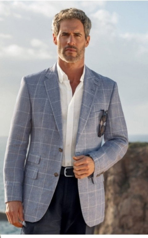 Men's House of Bruar Classic Linen Jacket