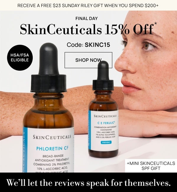 SkinCeuticals 15% off with code SKINC15
