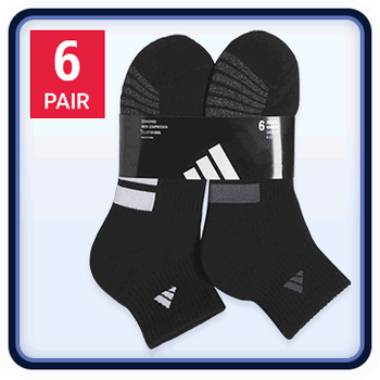 adidas Men's Quarter Sock, 6-Pair