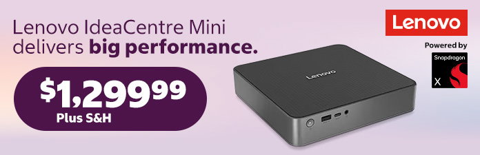 Lenovo IdeaCentre Mini 1 Liter with Snapdragon X Processor