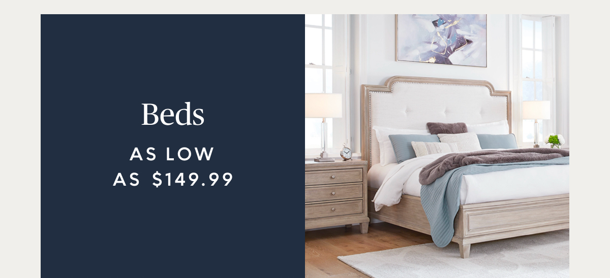 Beds starting at $149.99