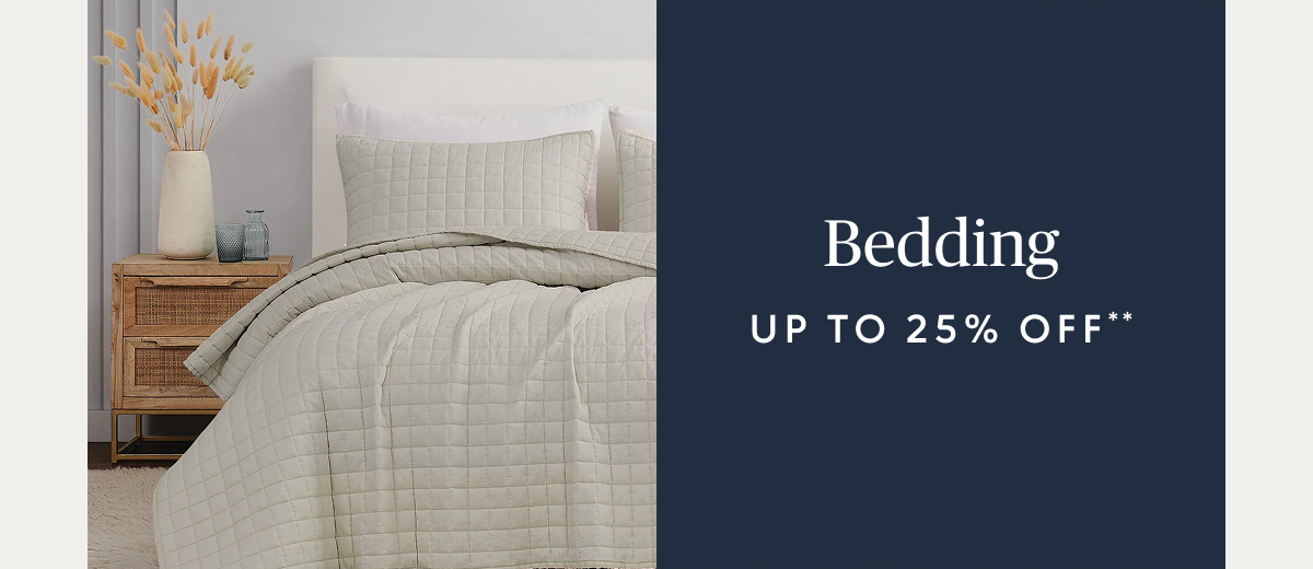 Bedding up to 25% off