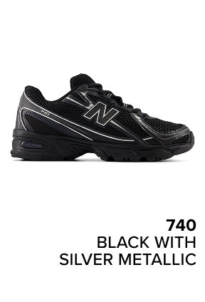 740 BLACK with SILVER METALLIC
