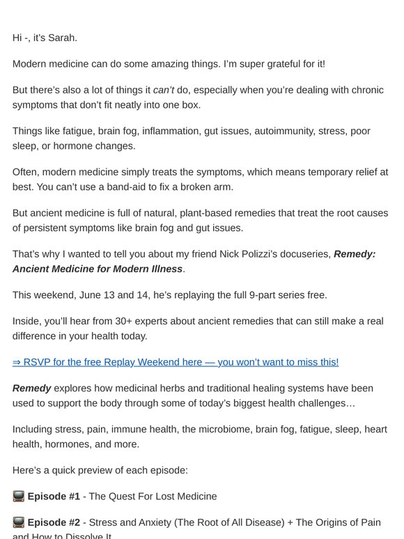 My thoughts on modern medicine (surprised?)