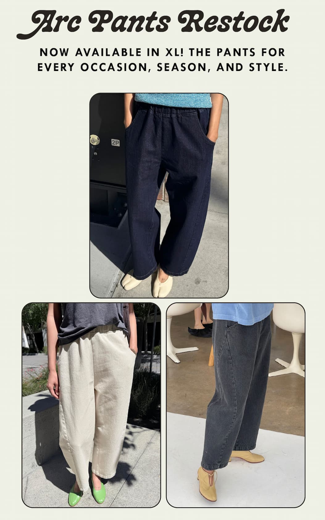 Arc Pants Restock